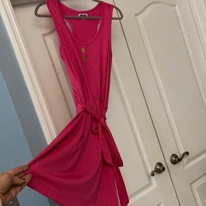Comfy pink spring dress!